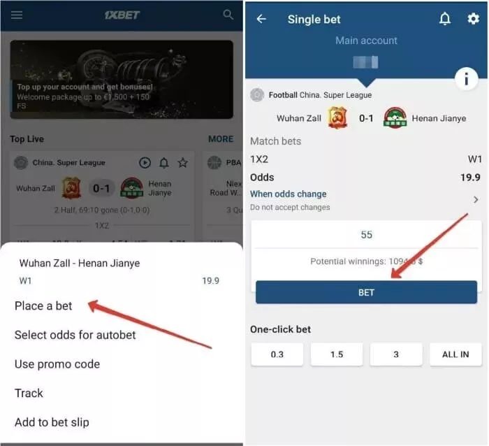 How to Bet at 1xBet