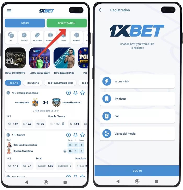 How to Register 1xBet